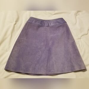 Lavender Danier Leather Suede skirt